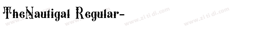 TheNautigal Regular字体转换